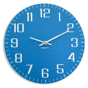 Moderan zidni sat u plavoj boji