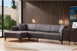 Atelier Del Sofa Kutna garnitura, Tamno siva, Belissimo Left - Dark Grey