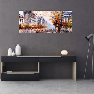 Slika - Gradski život (120x50 cm)
