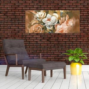 Slika - Naslikani buket cvijeća (120x50 cm)