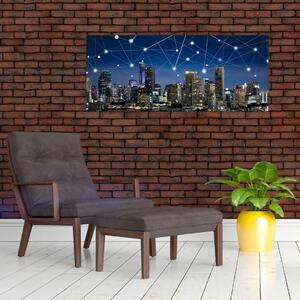 Slika - Noćni život velegrada (120x50 cm)