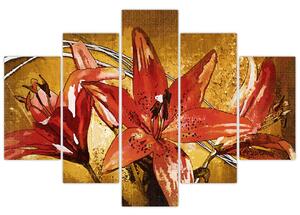 Slika cvjetova ljiljana (150x105 cm)