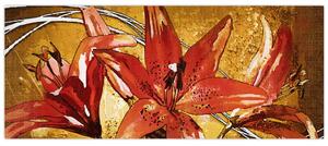 Slika cvjetova ljiljana (120x50 cm)