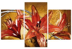 Slika cvjetova ljiljana (90x60 cm)