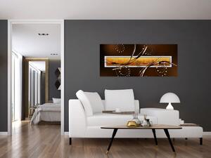 Slika apstrakcije - Leptiri (120x50 cm)