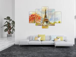 Slikana slika Eiffelovog tornja (150x105 cm)