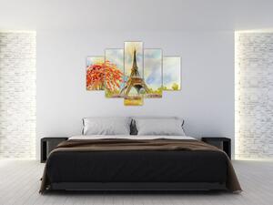 Slikana slika Eiffelovog tornja (150x105 cm)