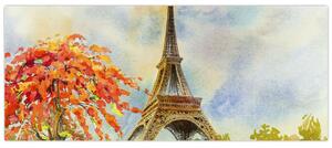 Slikana slika Eiffelovog tornja (120x50 cm)
