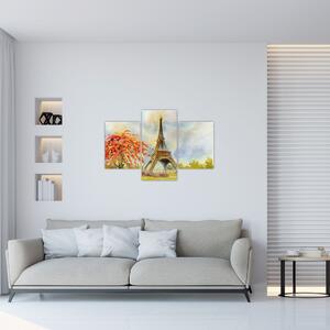 Slikana slika Eiffelovog tornja (90x60 cm)