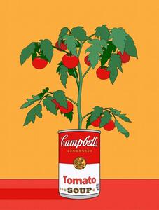 Ilustracija Campbells Soup Tomato Plant Retro Illustration, Retrodrome