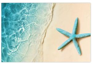 Slika - Morska zvijezda na plaži (90x60 cm)