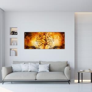 Prirodna apstraktna slika stabla (120x50 cm)