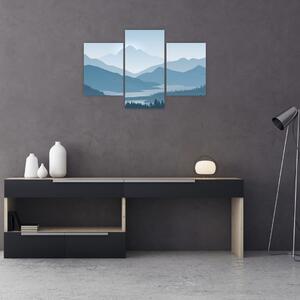 Slika - Planine pogledom grafičara (90x60 cm)