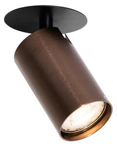 Moderno ugradno svjetlo tamno brončano GU10 50 mm - Chels