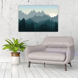 Slika - Planine pogledom grafičara (90x60 cm)