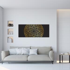 Slika zlatne apstrakcije (120x50 cm)