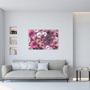 Apstraktna slika cvijeća ruže (90x60 cm)