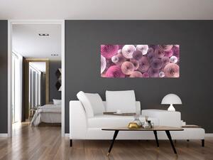 Apstraktna slika cvijeća ruže (120x50 cm)