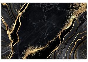 Slika zlatne apstrakcije (90x60 cm)