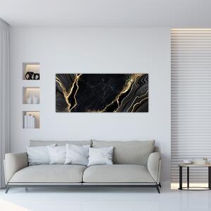 Slika zlatne apstrakcije (120x50 cm)