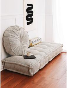 Woody Fashion Tabure Boho Dokuma - sivi