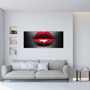 Slika ženskih usana (120x50 cm)