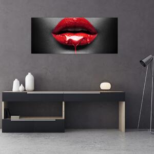 Slika ženskih usana (120x50 cm)