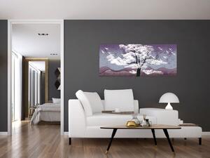 Slika - Stablo u oblacima (120x50 cm)