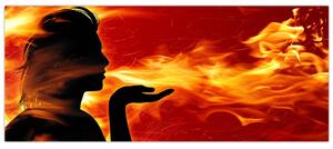 Slika žene s plamenom (120x50 cm)