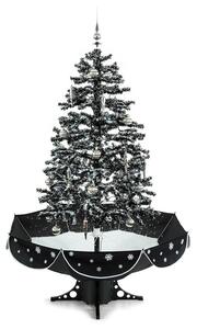 OneConcept Everwhite, božićno drvce, 180 cm, sa simulacija snijega, crna