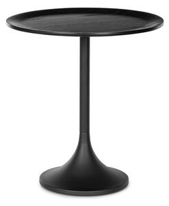 Besoa Small Visby, stolić, 48 x 52,5 cm (Ø x V), metalni, multiplex ploča, furnir od hrastovine