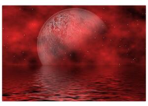 Slika - Mjesec na vodenoj površini (90x60 cm)