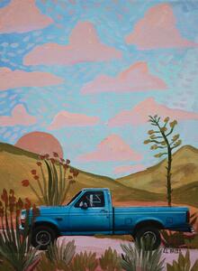 Ilustracija Chevrolet on the road II, Eleanor Baker, (30 x 40 cm)