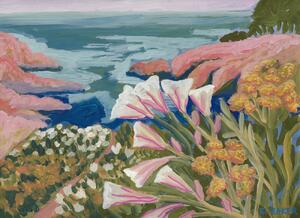 Ilustracija Sea and flowers, Eleanor Baker, (40 x 30 cm)