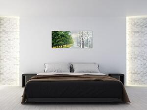 Slika - Zima ili ljeto (120x50 cm)
