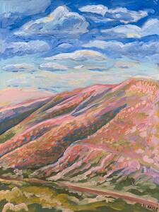 Ilustracija Colorful hills, Eleanor Baker, (30 x 40 cm)