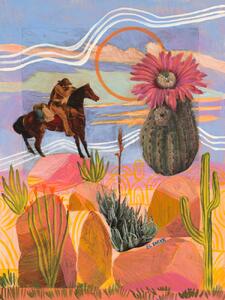 Ilustracija Wild West, Eleanor Baker, (30 x 40 cm)
