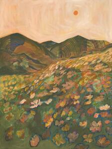 Ilustracija Blooming field, Eleanor Baker, (30 x 40 cm)
