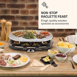 Klarstein Raclette lopatice, Drvene lopatice, Turner, Pribor za raclette tave, 8 komada