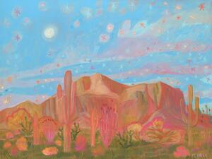 Ilustracija Colorful desert II, Eleanor Baker, (40 x 30 cm)