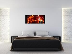 Slika - Glazba u plamenu (120x50 cm)