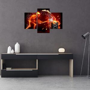 Slika - Glazba u plamenu (90x60 cm)
