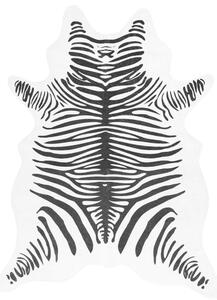 VidaXL Tepih crno-bijeli zebrasti 120 x 170 cm perivi i protuklizni