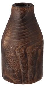 Hogewoning Drvena visoka vaza tamna 23 cm
