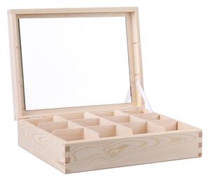 AtmoWood Drvena kutija za nakit V (12 odjeljaka)