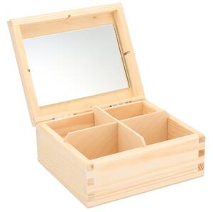 AtmoWood Drvena kutija za nakit V (4 odjeljaka)