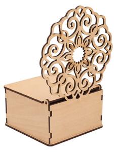 AtmoWood Drvena kutija za nakit s mandalom