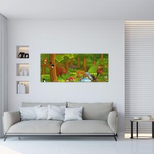 Dječja slika sa životinjama (120x50 cm)