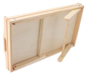 AtmoWood Drveni poslužavnik za krevet 50x30 cm - nelakiran