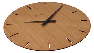 IZARI sat s indeksnim brojčanikom hrast 50 cm - crne kazaljke